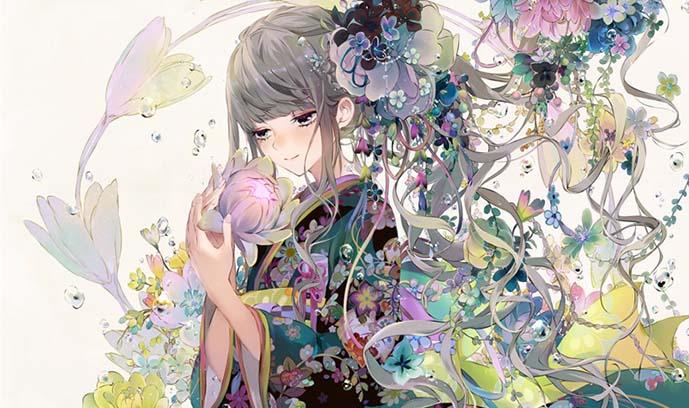 【画师推荐】日本画师月岡月穂的作品插画分享